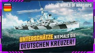 TOP 3 MEIST UNTERSCHÄTZTE DEUTSCHE KREUZER IN WORLD OF WARSHIPS!