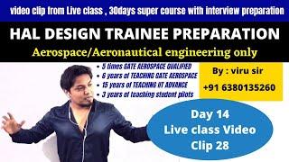 HAL DESIGN TRAINEE 2021 | AEROSPACE | AERONAUTICAL |coaching for HAL recruitment | rocket propulsion