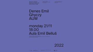 05 Emil Ghyczy Denes REFLECTIONS ON ARCHITECTURE 2022