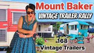 Giant Vintage Trailer Rally [Mt Baker] 168 Mid Century Campers Caravans RVs