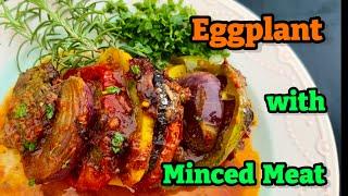 I could Eat These Eggplant with minced Meat every day!Easy ,quick, delivious eggplant with potato!