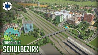 Neues Wohngebiet mit einem kleinen Schulbezirk am Bahnhof in Cities Skylines 2! | Europhalia 13