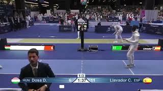 World Championships 2023 SMF - L16 - Daniel Dosa HUN v Carlos Llavador ESP