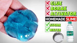 HOW TO MAKE A WATER, SUGAR SLIME NO GLUE,NO BORAX/SLIME MAKING AT HOME/SLIME WITHOUT BORAX/DIY SLIME