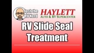 RV Slide Seal Upkeep with Josh the RV Nerd