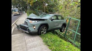 車CAM直擊 - (意外後現場) 荃錦公路近曹公潭 兩車相撞