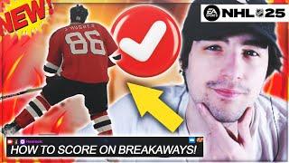 NHL 25 HOW TO SCORE GOALS ON BREAKAWAYS! BEST WAYS!