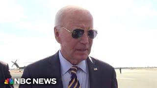 President Biden reacts to Israel's retaliatory attack on Iran