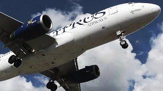 Cyprus A320-232 Landings & Takeoff at Skiathos, the Second St Maarten! Plane Spotting