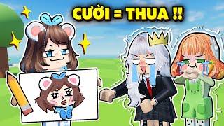 Nếu Bạn Cười Bạn THUA !! Thử Thách Vẽ Tranh Bựa Cấm Cười Trong Roblox