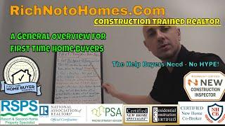 Florida First Time Home Buyer Steps : Mortgage, Builder, Realtor, Attorney, Inspector, Appraiser