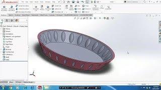 SAUCER MODELLING IN SOLIDWORKS