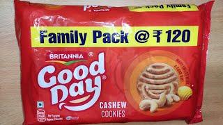 BRITANNIA Good Day Cashew Cookies || Good Day Family Pack || Review Master