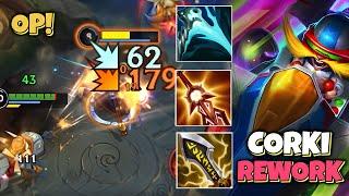 REWORKED CORKI IS SUPER OP NOW WTF?! WILD RIFT (RUNES & BUILD)