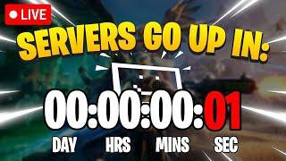 FORTNITE SERVERS DOWN RIGHT NOW! - Waiting Untill The Servers Go Online - Live Countdown!