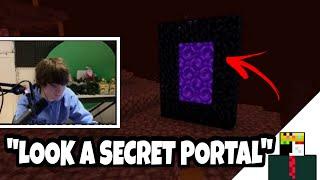 Ranboo and Tubbo Find a SECRET PLACE on The Dream SMP! (Mystery Portal)