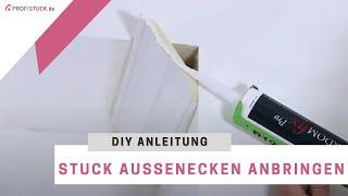 Stuckleisten anbringen: Anleitung für Außenecken Montage | Außenwinkel kleben