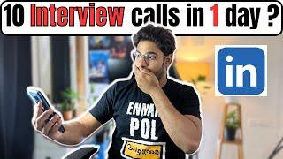 Secret Way to get interview calls in Linkedin| 100 %working Strategy in Tamil | Best Linkedin Tips