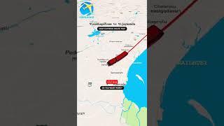 Visakhapatnam to Vijayawada Uday Express Route Map #indianrailways #viral #viralvideo