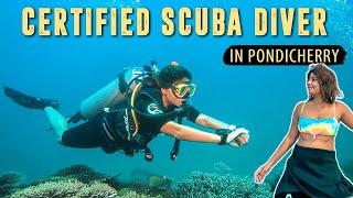 In PONDICHERRY for my PADI Open Water Scuba Diving Course  Scuba Diving Experience in India