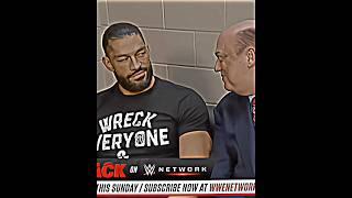 Roman reigns and Paul Heyman 'heat waves' edit ️ #shorts #wwe