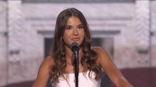 Trump's granddaughter made her first-ever speech at the RNC, watch what happened