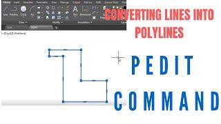 HOW TO USE PEDIT COMMAND