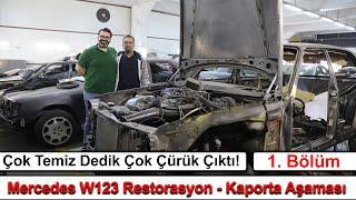 Çok Temiz Dedik Çok Çürük Çıktı! / Mercedes W123 Restorasyon 1. Bölüm - Kaporta Aşaması