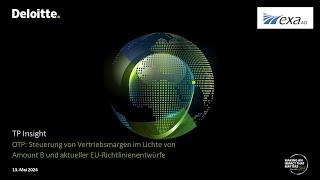 OTP: Steuerung von Vertriebsmargen im Lichte von Amount B und aktueller EU-Richtlinienentwürfe