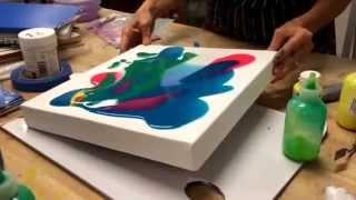 Poured Painting Technique at USF