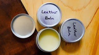 How to make leather polish or balm with only 2 ingredients - full guide