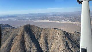 Flying Around Gass Peak, North of Las Vegas