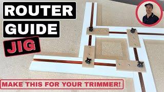 Adjustable Router Jig for Square Holes or Recesses | Adjustable Router Template Guide | DIY Jig