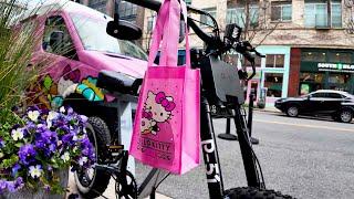 I REALLY Took my eBike to Where?! - Hello Kitty Cafe Truck P-51 HANDLWORKS BAC855 Upgrade Ride