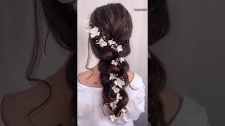 Hair vine hair style\Extra long hair vine\wedding floral hair #hairvine#withhairvine#viral