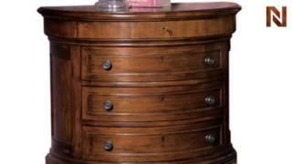 Hekman 7-2345 Semi-Round Hall Chest Weathered Walnut from Tuscan Estates