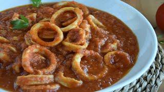  Calamares en salsa de tomate MUY FÁCILES Y BUENÍSIMOS !!!