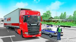 СБИЛ ПОЛИЦЕЙСКИХ НА ТРАССЕ - EURO TRUCK SIMULATOR 2 #AlexFresh