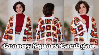 I Made A Crocheted Granny Square Cardigan : And I love it!