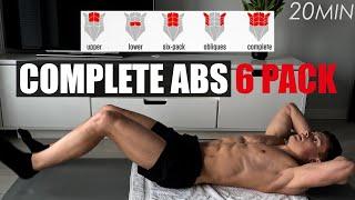 COMPLETE 20 MIN ABS WORKOUT (At Home No Equipment)