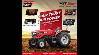 Your Trust, Our Power – VST Zetor Tractors! ️Built for strength, reliability, and performance.