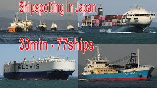 30分間まるごと貨物船 - 2022年春- Shipspotting in Japan Cargo ships 30min 77ships 2022 SPRING