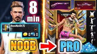 Free Fire new account to *PRO* gift in 8 min - look how it became