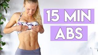 AB WORKOUT FOR BEGINNERS (No Equipment 15 Min)