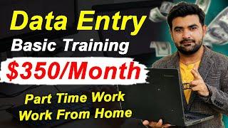 Basic Training Of Data Entry Work For New Learning Students