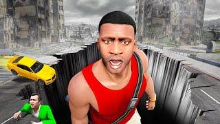 GTA 5 - BIGGEST Earthquake EVER! (Sinkholes, Tsunami & World Destroyed)