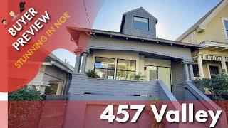 Buyer Preview:  457 Valley Street, San Francisco, Noe Valley Wowsa - 4K