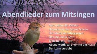 Abendlieder zum Mitsingen