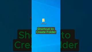 Shortcut to Create Folder