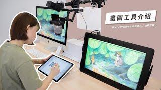 我的畫圖工具介紹－iPad/Wacom/水彩畫具/拍攝器材